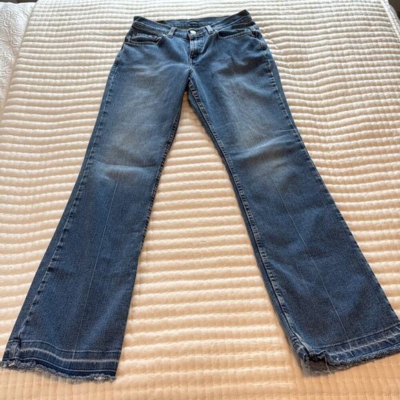 Levis 515 Jeans Faded Bootcut Raw Hem 27x30 Size 4 - Picture 3 of 6